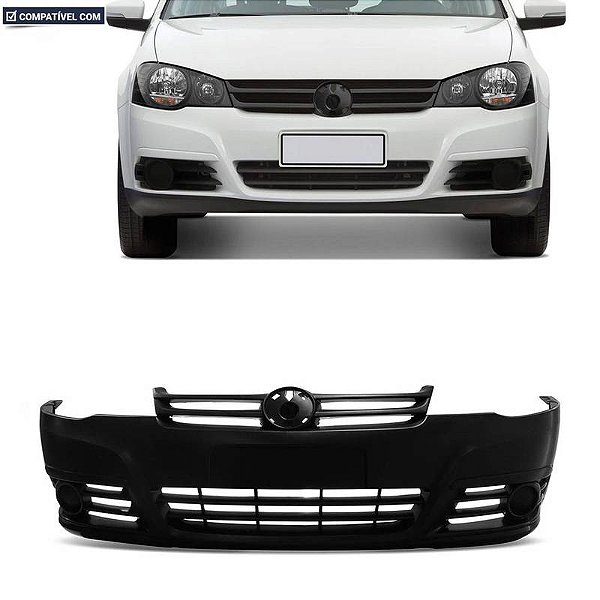 P/choque Plast GOLF 2007 / 2014 DIANTEIRO PRETO LISO S/FURO