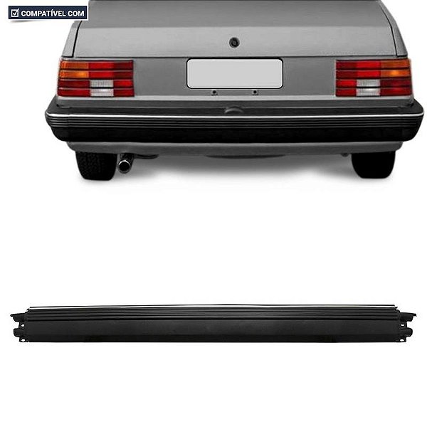 P/choque Plast MONZA 1982 / 1990 TRASEIRO PRETO C/ ALMA DE AÇO