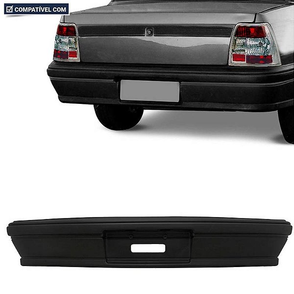 P/choque Plast MONZA TUBARÃO 1991 / 1996 TRASEIRO PRETO C/ ALMA DE AÇO