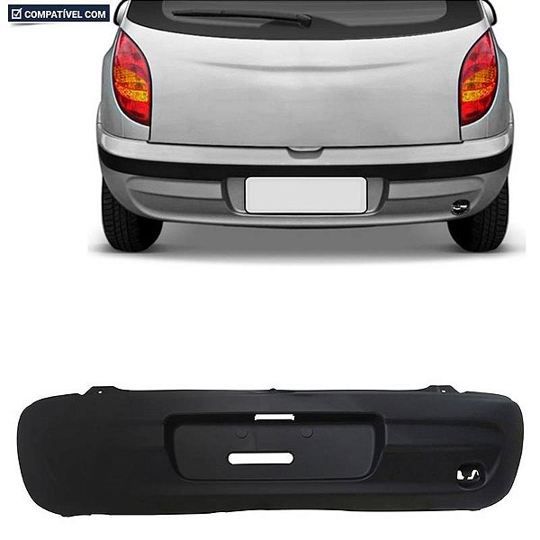 P/choque Plast CELTA  2000 / 2006 TRASEIRO PRETO LISO