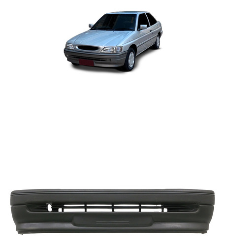 P/choque Plast ESCORT  - L-GL   (SAPÃO) 1993 / 1996 DIANTEIRO CINZA C/ ESPUMA FRISO CROMADO