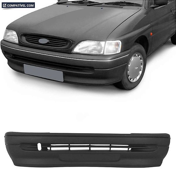 P/choque Plast VERONA 89 / 92 DIANTEIRO PRETO LISO