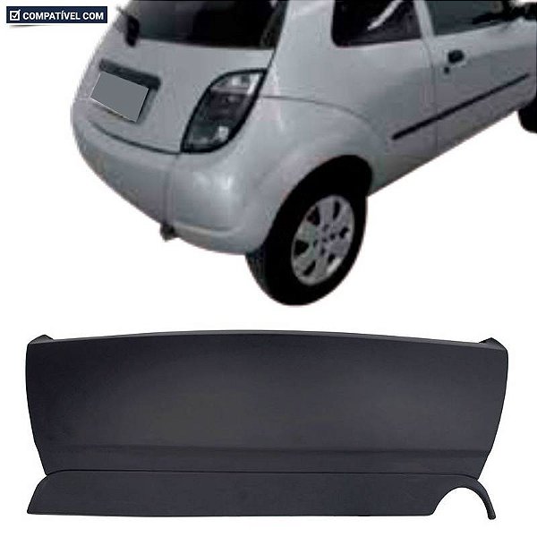 P/choque Plast KA 2003 / 2007 TRASEIRO PRETO LISO CENTRO