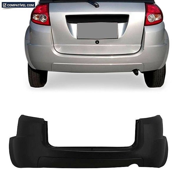 P/choque Plast KA 2008 / 2010 TRASEIRO PRETO LISO