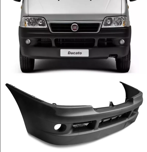 P/choque Plast DUCATO 2002 / 2011 DIANTEIRO PRETO LISO C/FURO