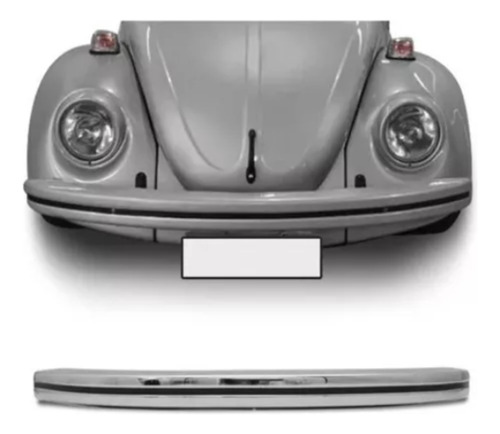 Lamina Colecionador FUSCA SEDAN BRASILEIRO 1977 / 1986 DIANTEIRA CROMADO de 70 a 76 trocar suporte