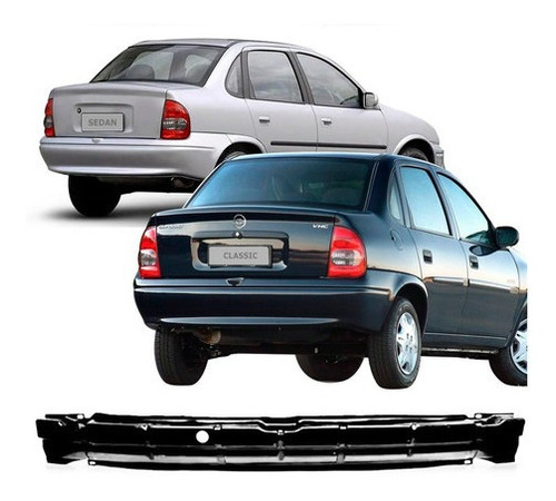 Alma de parachoque Aço CORSA SEDAN  1996 / 2010 TRASEIRA PRETA