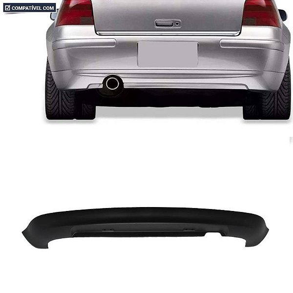 Parachoque Golf Ger. 4     99/06 Traseiro Preto Texturizado Spoiler Inferior