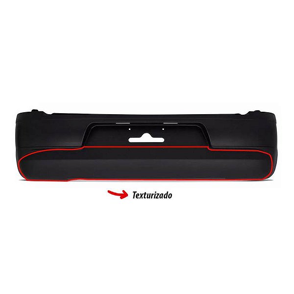 Parachoque Gol Ger. 4 05/10 Traseiro Preto Liso/Parcial