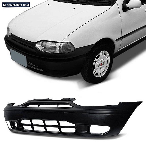 Parachoque Palio/Weekend/Siena 96/02 Dianteiro Preto Texturizado c/ Milha