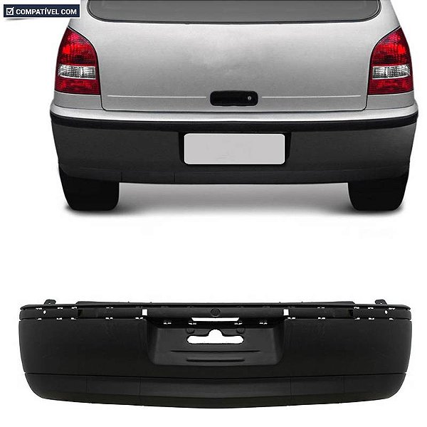 Parachoque Gol Ger.3  03/05 Traseiro Preto Liso