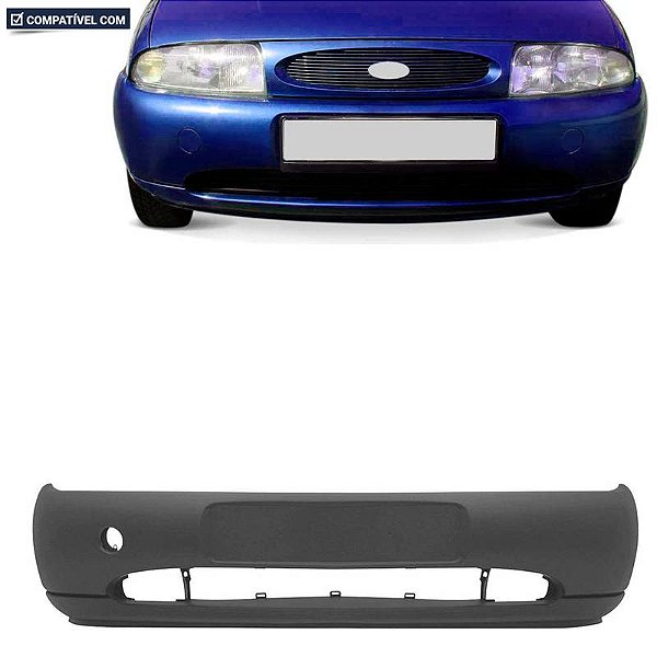 Parachoque Fiesta /  Courier 96/99 Dianteiro Cinza Texturizado