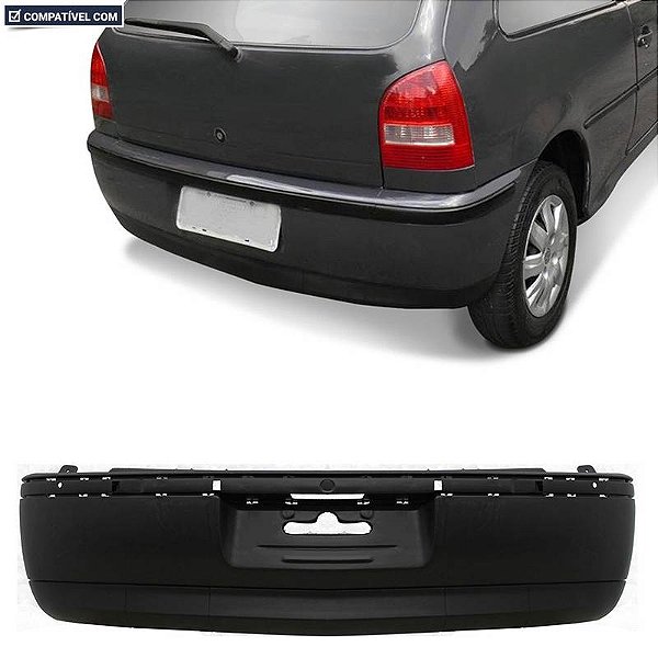 Parachoque Gol Ger.3  00/03 Traseiro Preto Texturizado