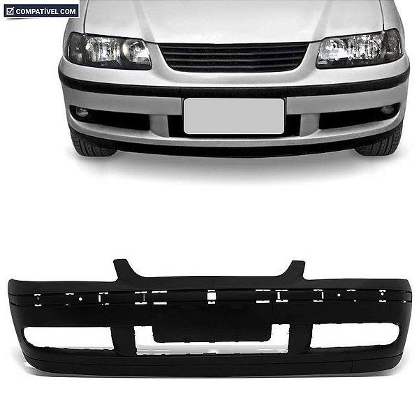 Parachoque Gol Ger.3 Turbo 00/02 Dianteiro Preto Liso