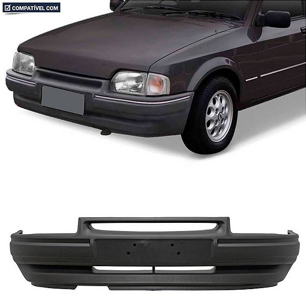 Parachoque Escort 87/92 Dianteiro Preto Texturizado c/ Alma Plástica