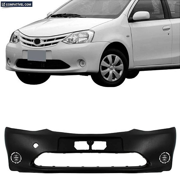 Parachoque Etios 12/16 Dianteiro Preto Liso c/ e s/farol