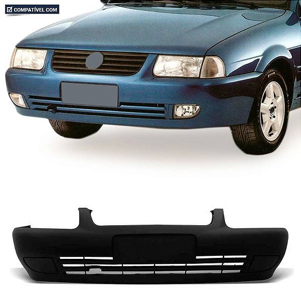 Parachoque Santana  99/06 Dianteiro Preto Liso  c/ e s/ Farol
