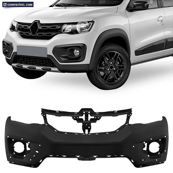 Parachoque Kwid Outsider 19/... Dianteiro Preto Liso