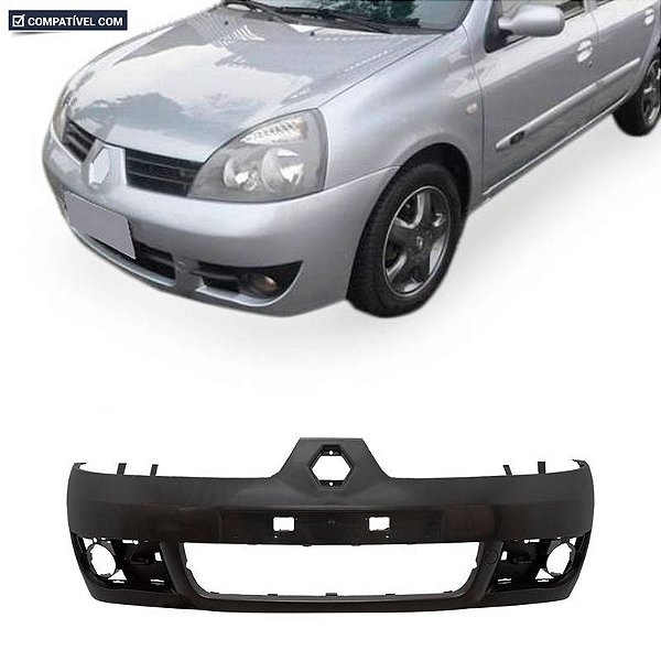 Parachoque Clio 06/12 Dianteiro Preto Liso