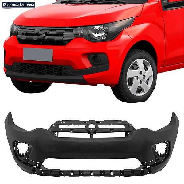 Parachoque Mobi 17/... Dianteiro Preto Liso