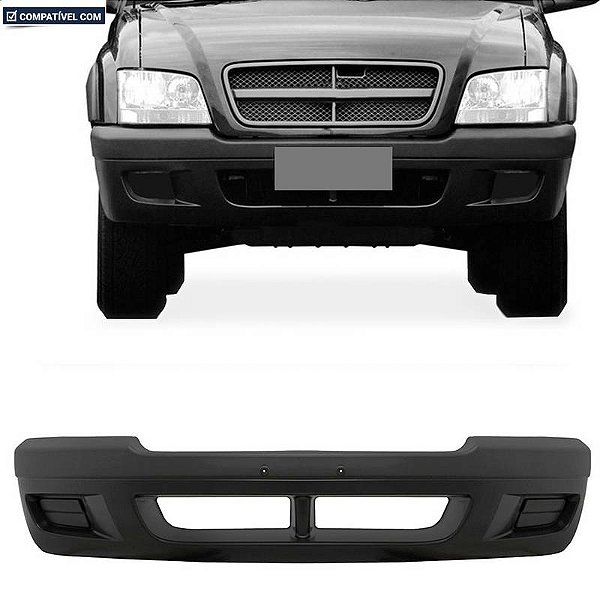 Parachoque S-10 / Blazer 01/08 Dianteiro Preto Liso com e sem farol
