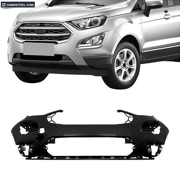 Parachoque Ecosport 17/... Dianteiro Preto Liso