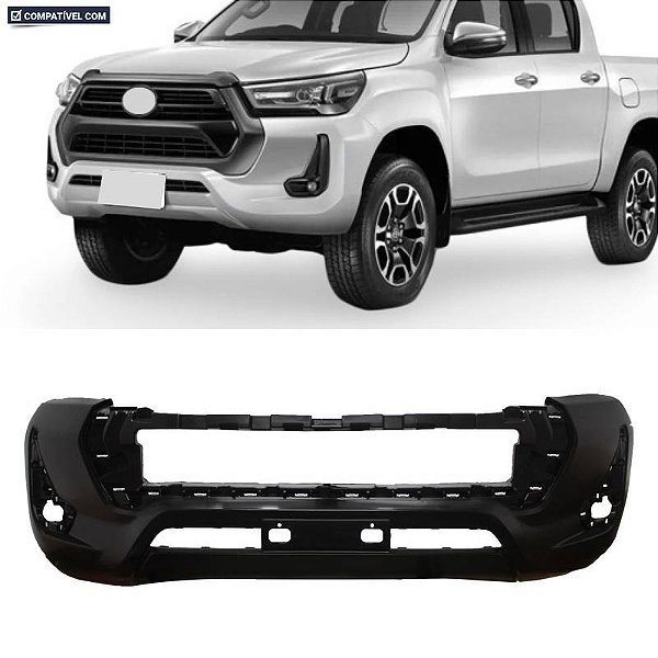Parachoque Hilux 21/... Dianteiro Preto Liso