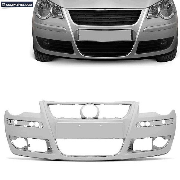 Parachoque Polo / Sedan / Hatch 07/11 Dianteiro Primer c/ Farol