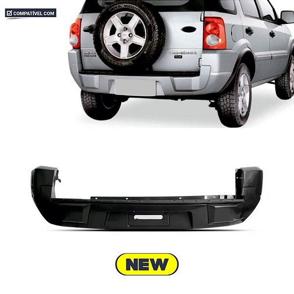 Parachoque Ecosport  08/12 Traseiro Preto Texturizado