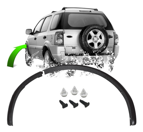 Acabamento (KIT) Para-Lama ECOSPORT 02/12 (D.E) - C/Grampos