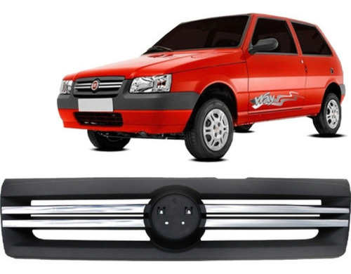 Grade UNO FIRE/FIORINO 09/13 (CINZA - FRISO CROMADO)