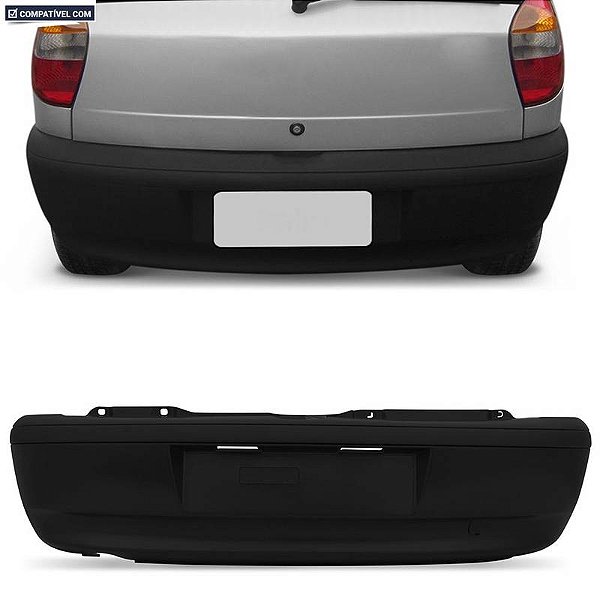 Parachoque Palio Fire Restyling 1 01/07 Traseiro Preto Texturizado