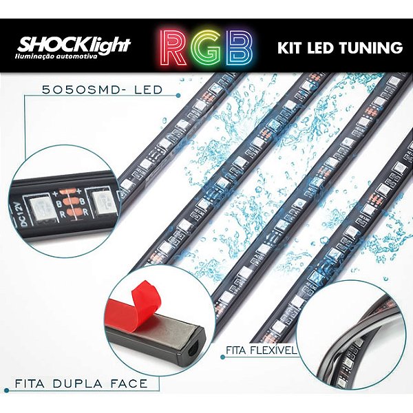 KIT LED TUNING RGB 60 X 90 LEDS 5V~24V