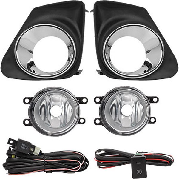 Kit Corolla 2012 > 2013 Aro Cromado Botão Modelo Original