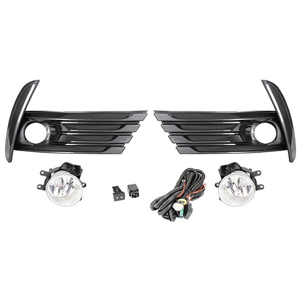 Kit Corolla 2018 > 2019 Moldura Grafite Botão Modelo Original