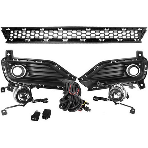 Kit HB20 Hatch/Sedan 2016 > 2019 Com Grade Importada 3 Partes Botão Modelo Original TRIP