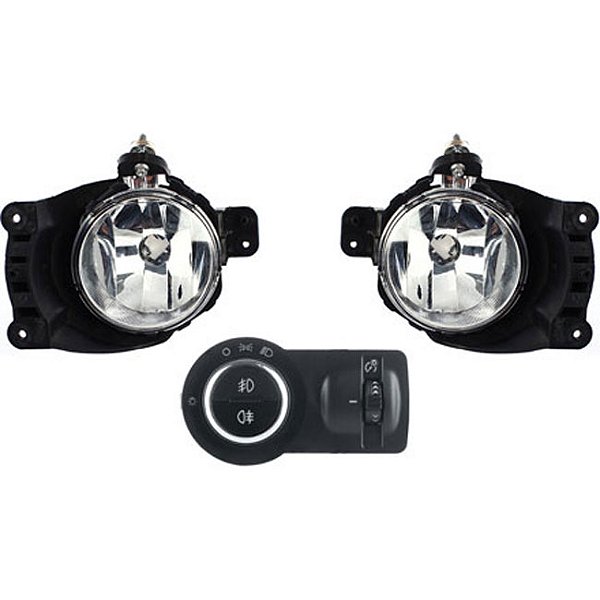 Kit Onix/Prisma/Spin 2018 > 2019 s/ Moldura Botão Modelo Original (com farol de neblina traseiro)