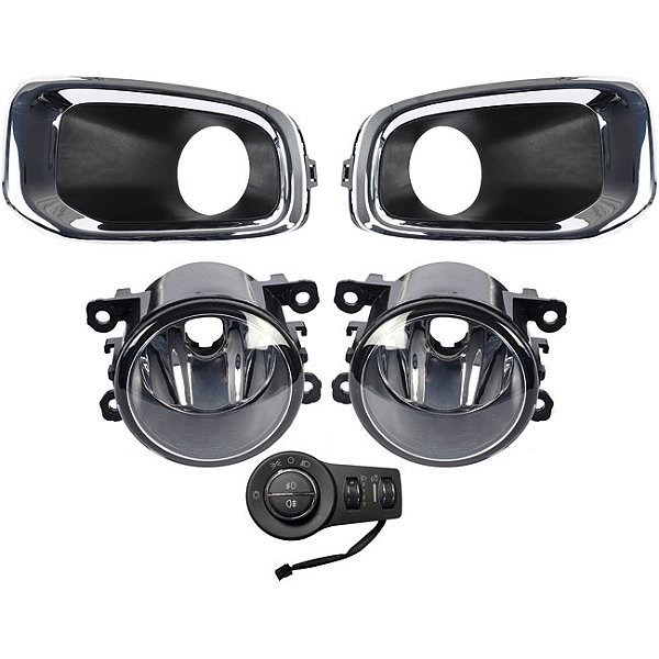 Kit Renegade 2015 > 2018 Moldura Cromada Botão Modelo Original