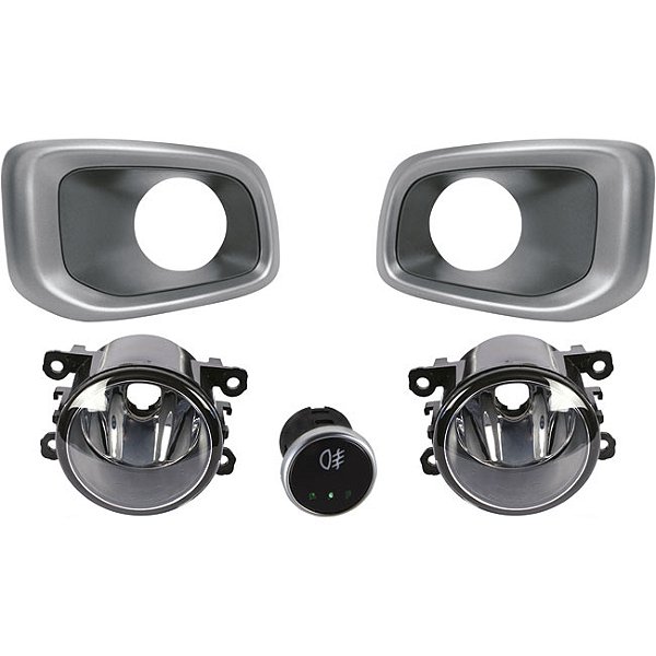 Kit Renegade 2015 > 2018 Moldura Grafite Botão Modelo Universal