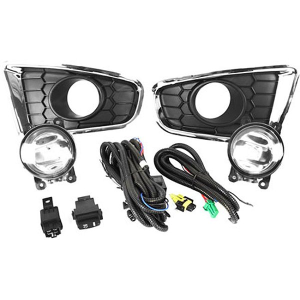 Kit Sandero 2012 > 2014 Moldura Cromada Botão Modelo Original