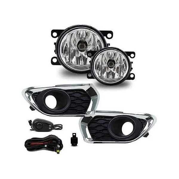 Kit Sandero 2015 > Moldura Cromada Botão Modelo Universal