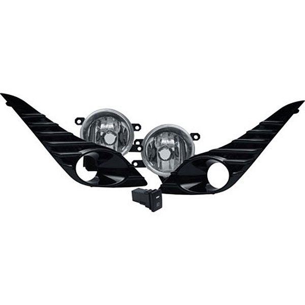Kit Yaris 2018 > Moldura Black Piano Botão Modelo Original