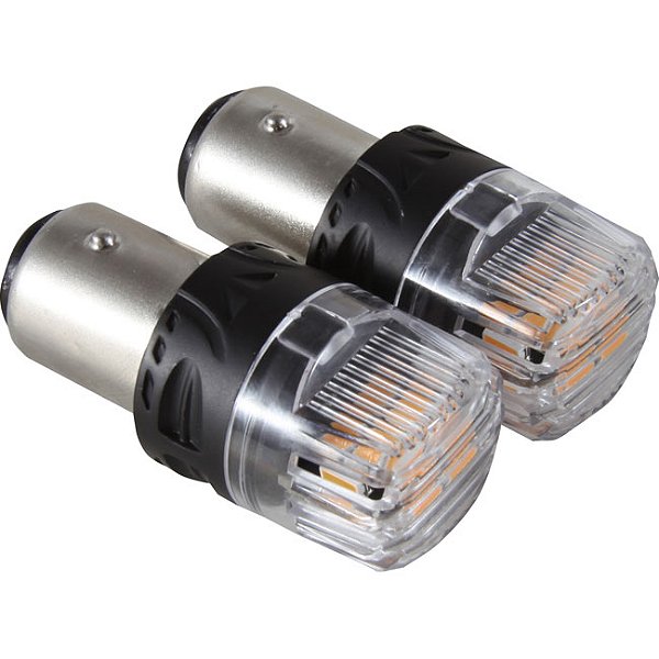 LED 1157 - 16 LEDS - 2835/4216  2-POLOS 12V LARANJA