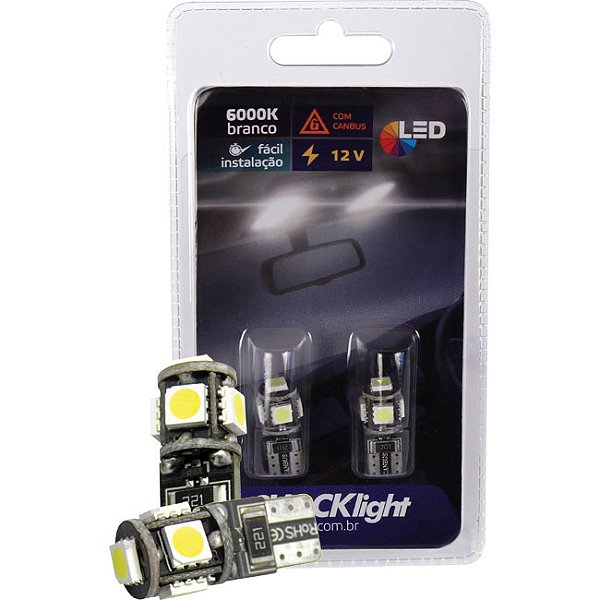 LED T10 - 5 SMD-5050 CANBUS