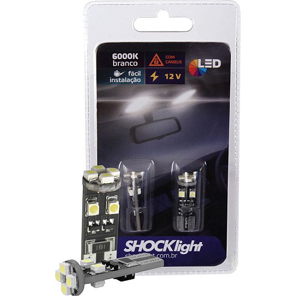 LED T10 - 8 SMD-3528 CANBUS