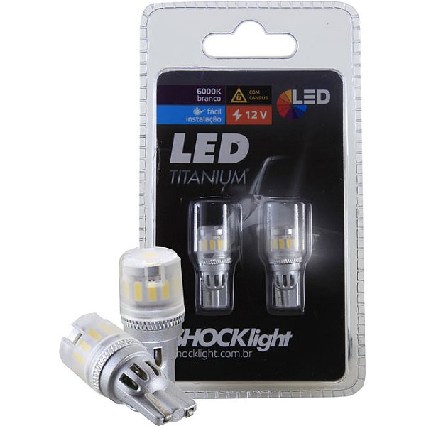 LED T10 - TITANIUM 13 SMD 4014/3030 12V BRANCO CANBUS