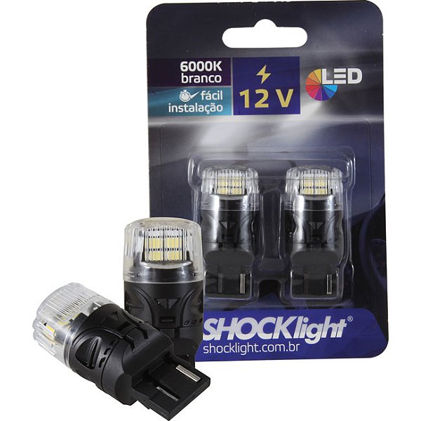 LED T20 - 16 LEDS - 2835/4216  1-POLO 12V BRANCO