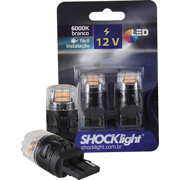 LED T20 - 16 LEDS - 2835/4216  1-POLO 12V LARANJA
