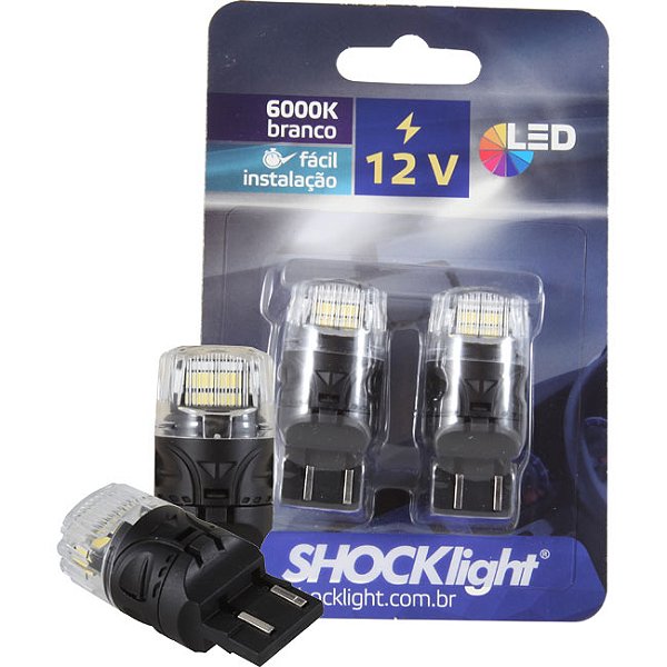 LED T20 - 16 LEDS - 2835/4216  2-POLOS 12V BRANCO