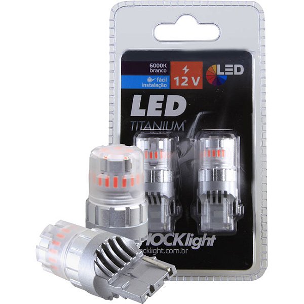 LED T20 - TITANIUM 23 SMD-4014/3030 - 1 POLO 12V VERMELHO